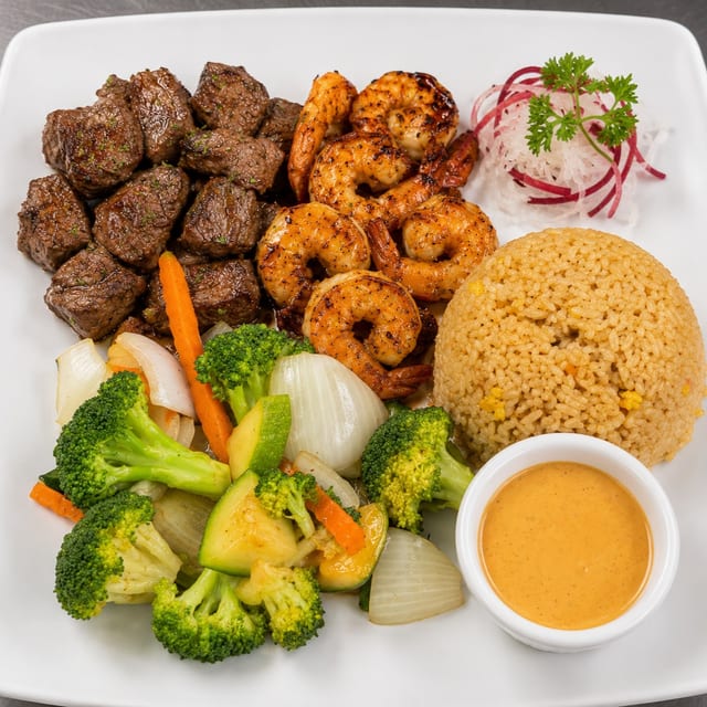 L. Hibachi Steak & Shrimp.