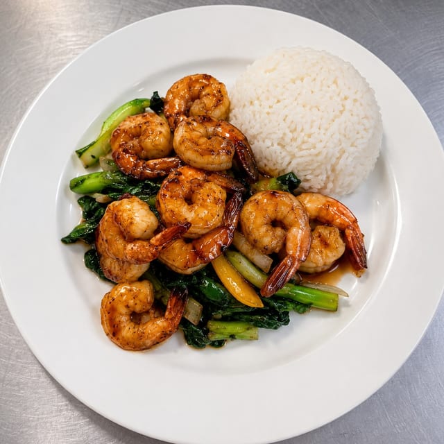 Shrimp Teriyaki.