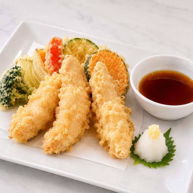L. Chicken & Veg. Tempura.