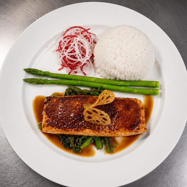 L. Salmon Teriyaki.