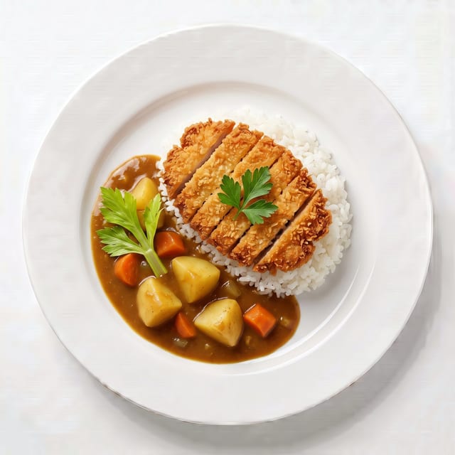 Japanese Curry with Chicken Katsu.