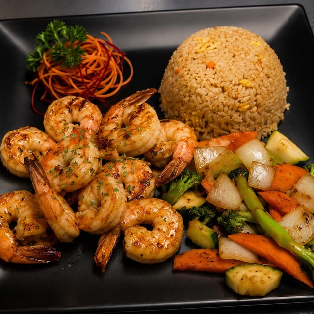 Hibachi Jumbo Shrimp.