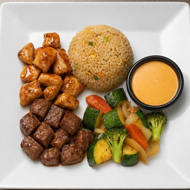 L. Hibachi Chicken & Steak.