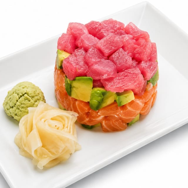 Tuna or Salmon Tartare.