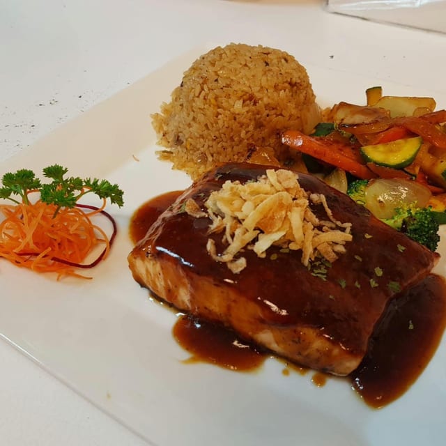 Hibachi Atlantic Salmon.