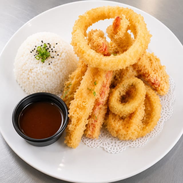 Seafood & Vegetable Tempura.