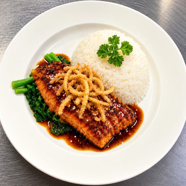 Salmon Teriyaki.