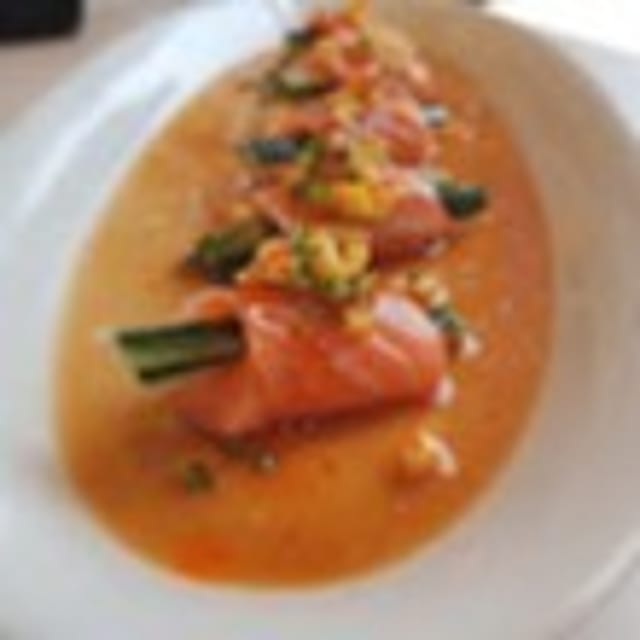 Salmon Carpaccio.