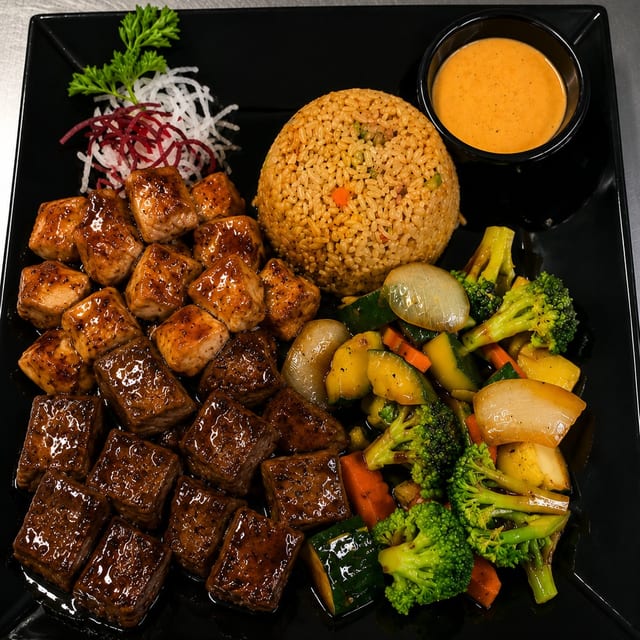 Hibachi Chicken & Steak.